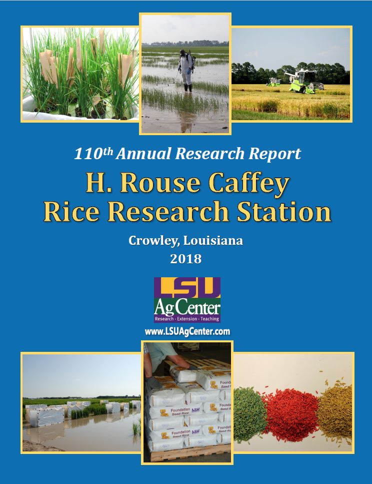 2018 H. Rouse Caffey Rice Research Station Annual Report